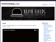 Tablet Screenshot of keithfieldsmagic.com
